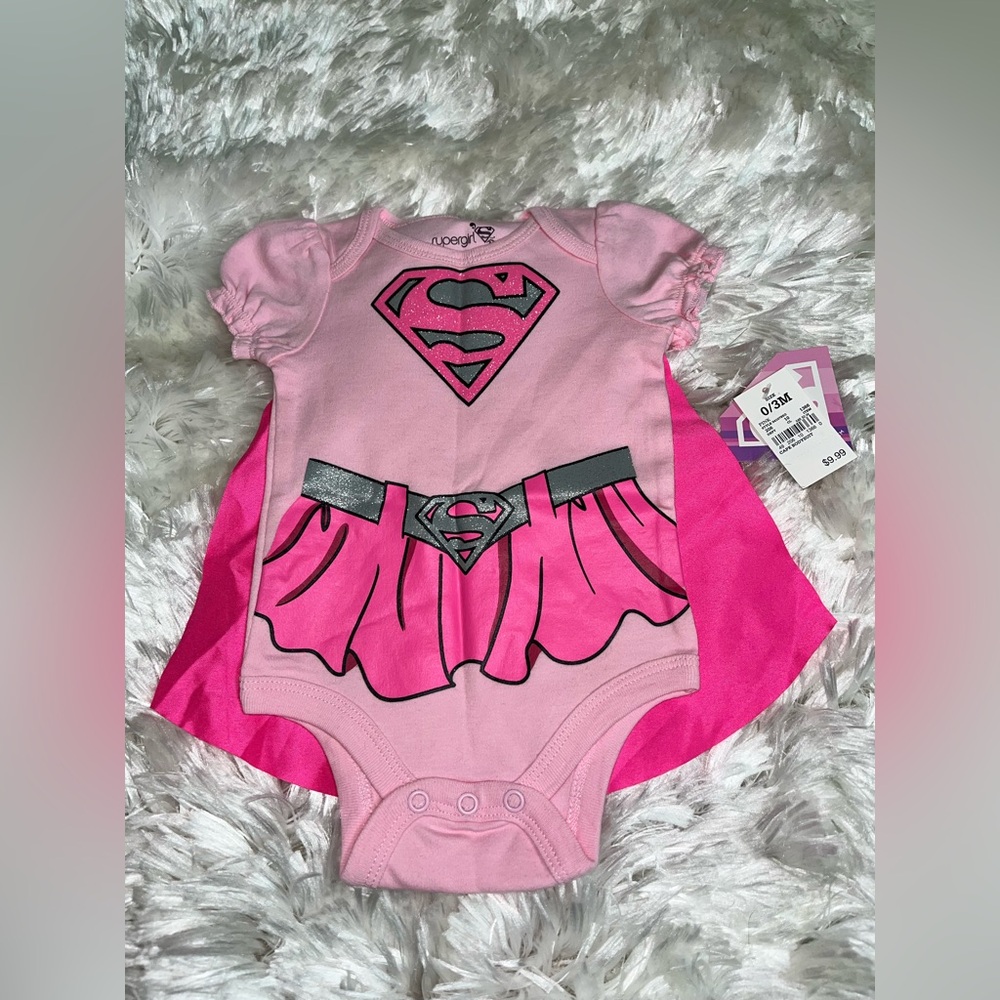 Supergirl Pink Baby 1pc